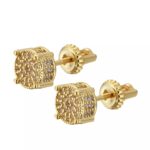 MICRO INSERT SCREW STUD EARRING / GOLD