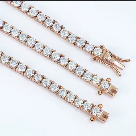 Shop8th Tennis Bracelet in Gold, Silver, and Rose Gold with 2.5mm–4mm studs” Elegant Adjustable Tennis Bracelet – Shop8th Jewelry High-quality plated Gold, Silver, and Rose Gold Tennis Bracelet with 2.5mm–4mm studs and adjustable 6”–9” lengths from Shop8th