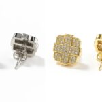 18k Silver & Gold Plated Earring